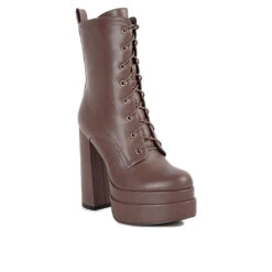 Women's London Rag Meows Lace Up Platform Heeled Boots 10 Women's London Rag Meows Lace Up Platform Heeled Boots -Matisse Footwear shop 151625 327395 2