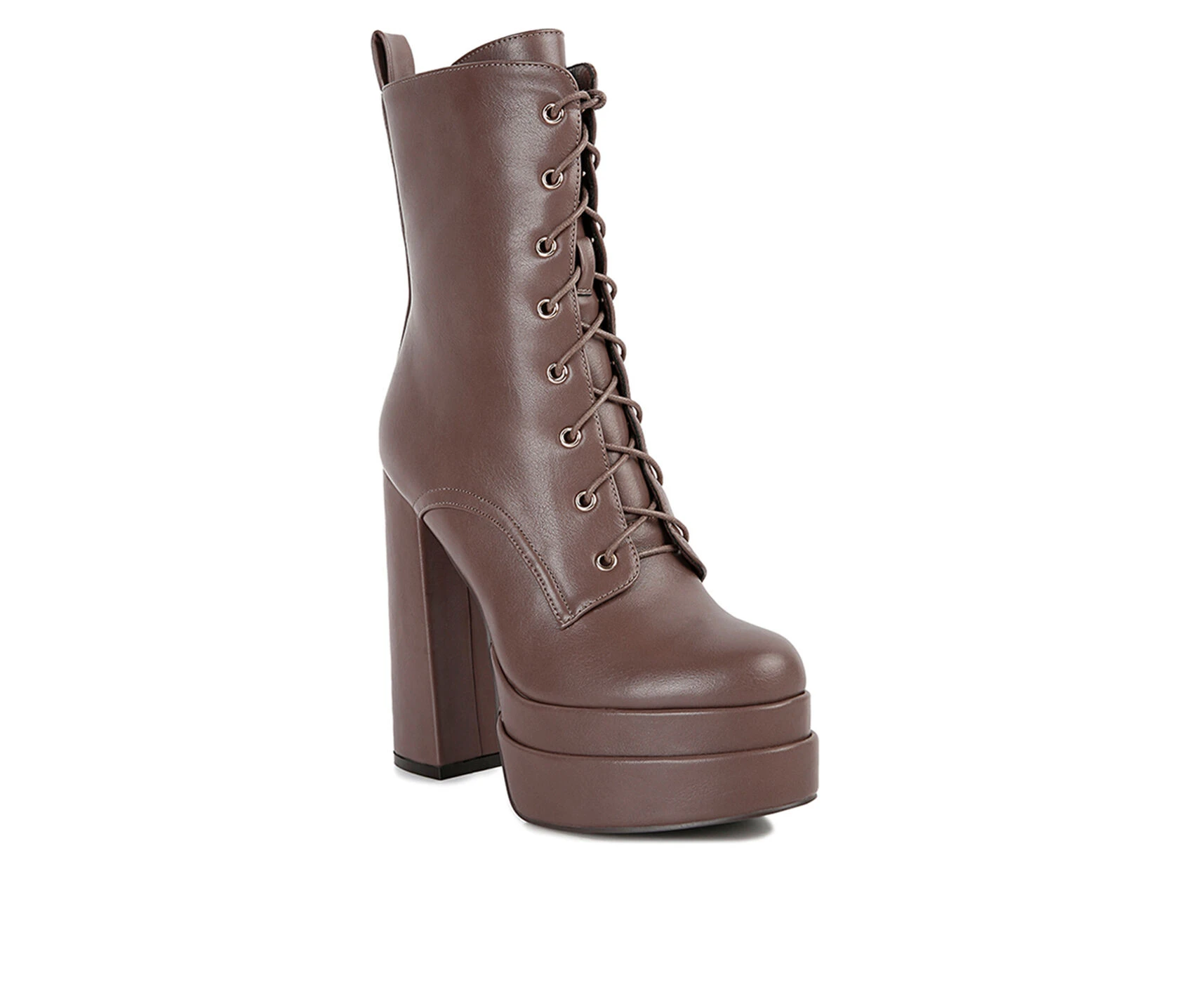 Women's London Rag Meows Lace Up Platform Heeled Boots 4 Women's London Rag Meows Lace Up Platform Heeled Boots - Image 2