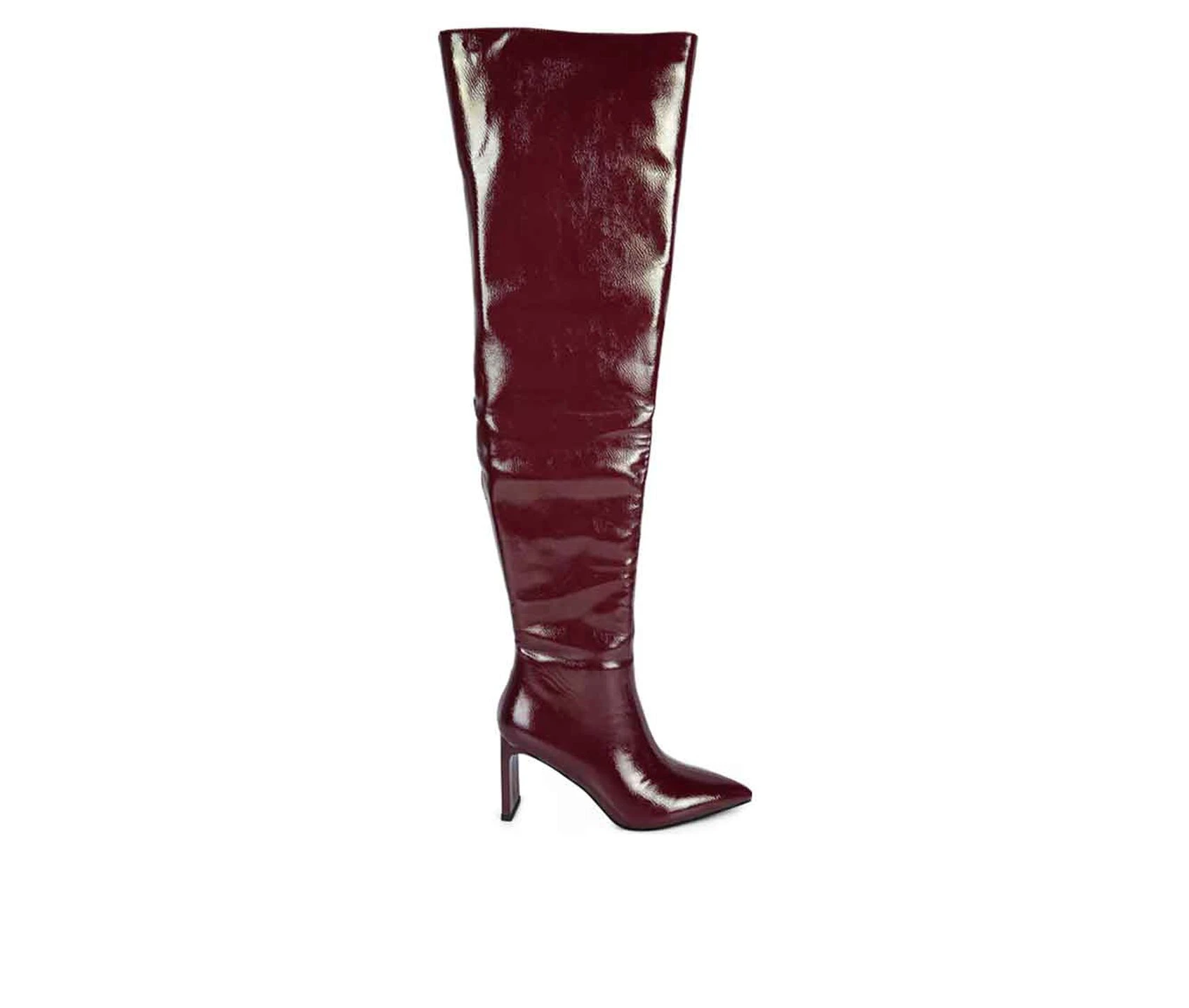 Women's London Rag Minkles Over The Knee Heeled Boots 3 Women's London Rag Minkles Over The Knee Heeled Boots