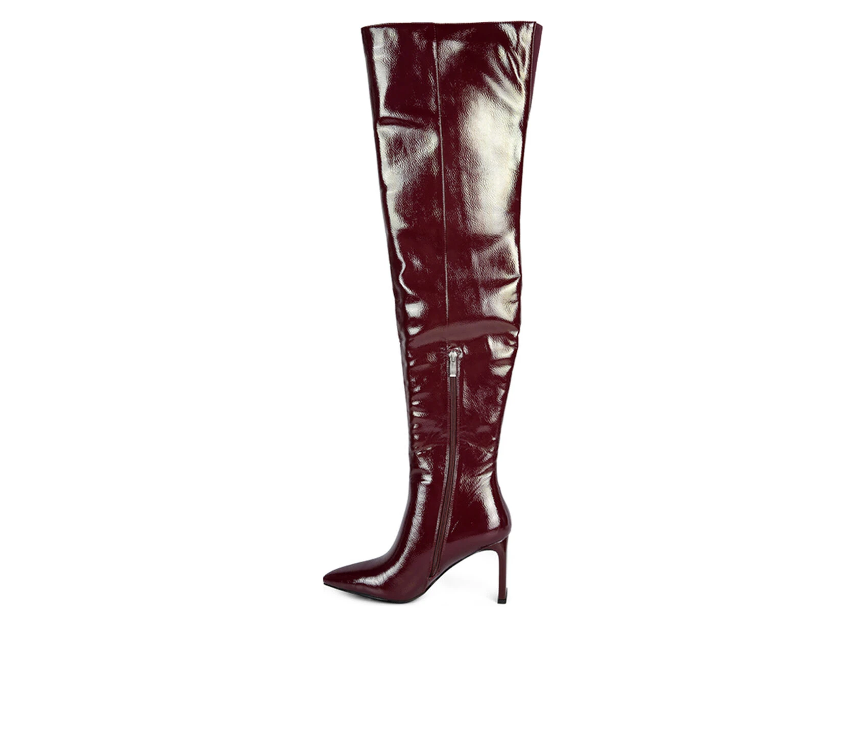 Women's London Rag Minkles Over The Knee Heeled Boots 5 Women's London Rag Minkles Over The Knee Heeled Boots - Image 3