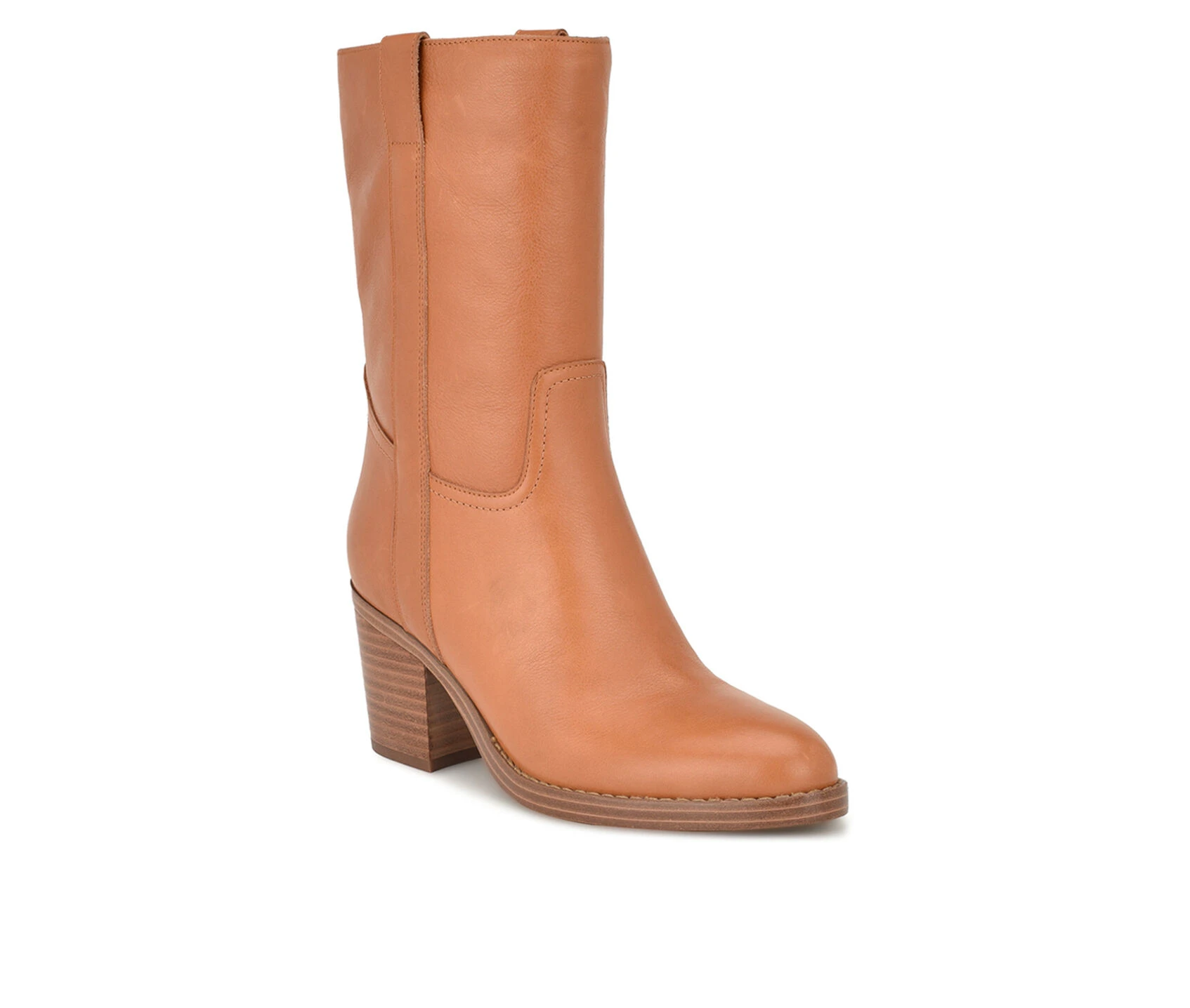 Women's Nine West Hess Block Heel Mid Calf Boots 4 Women's Nine West Hess Block Heel Mid Calf Boots - Image 2