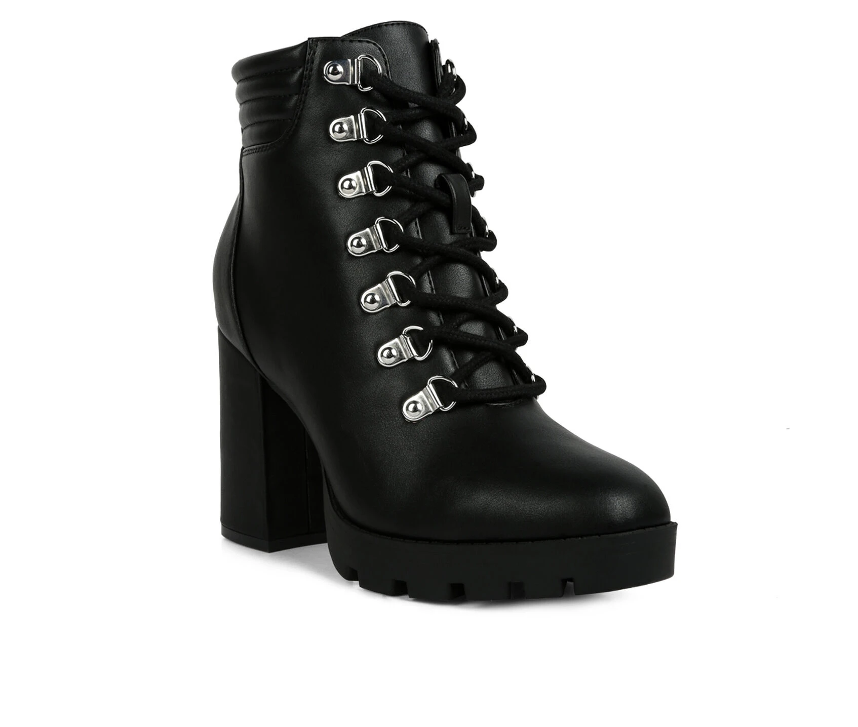 Women's London Rag Hamiltons Platform Heeled Combat Boots 4 Women's London Rag Hamiltons Platform Heeled Combat Boots - Image 2