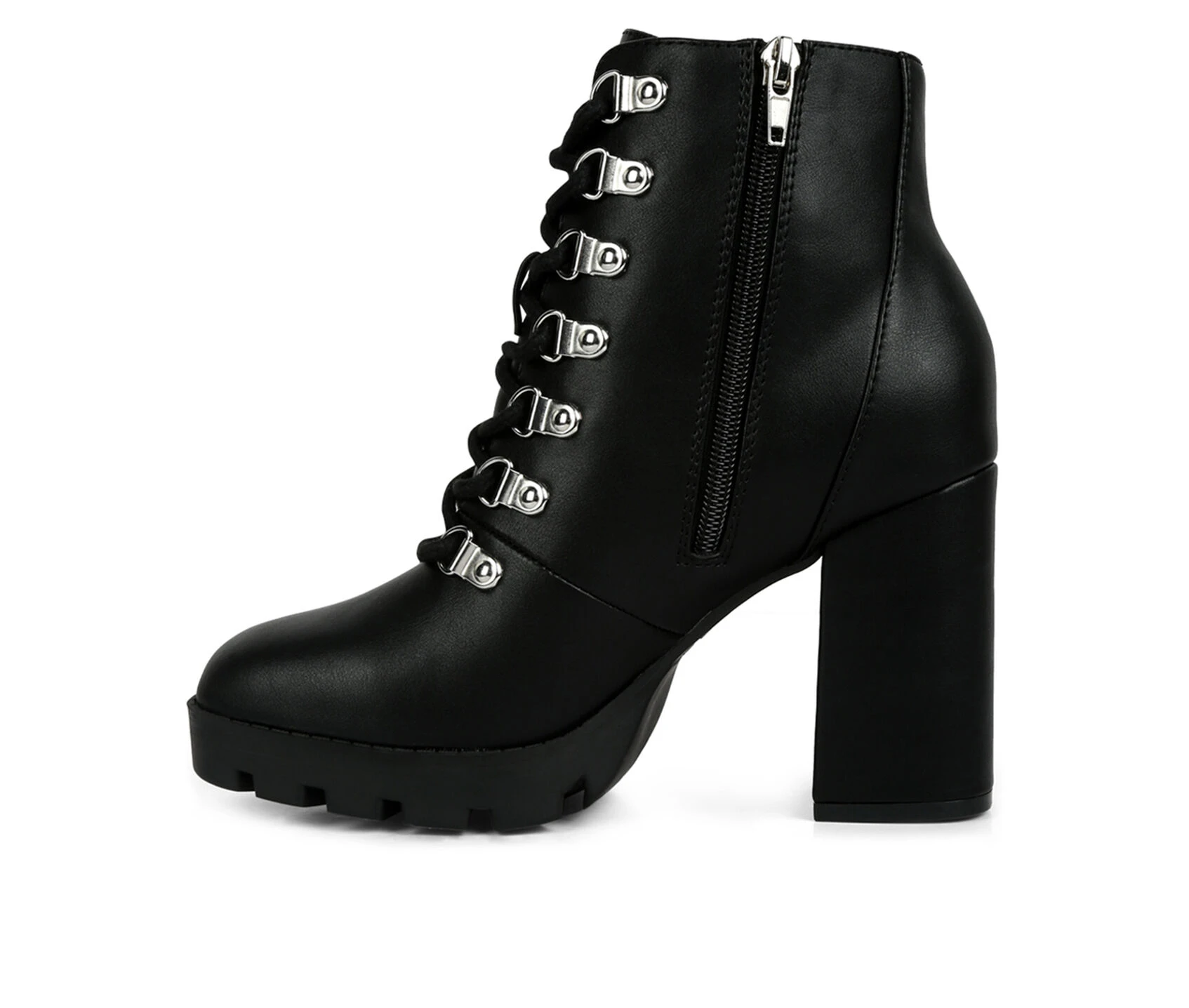 Women's London Rag Hamiltons Platform Heeled Combat Boots 5 Women's London Rag Hamiltons Platform Heeled Combat Boots - Image 3