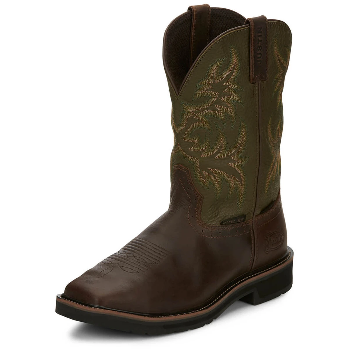Justin Men's Keavan 11" Brown Met-Guard Waterproof EH Steel Toe Boots - SE4570 9 Justin Men's Keavan 11" Brown Met-Guard Waterproof EH Steel Toe Boots - SE4570 - Image 7