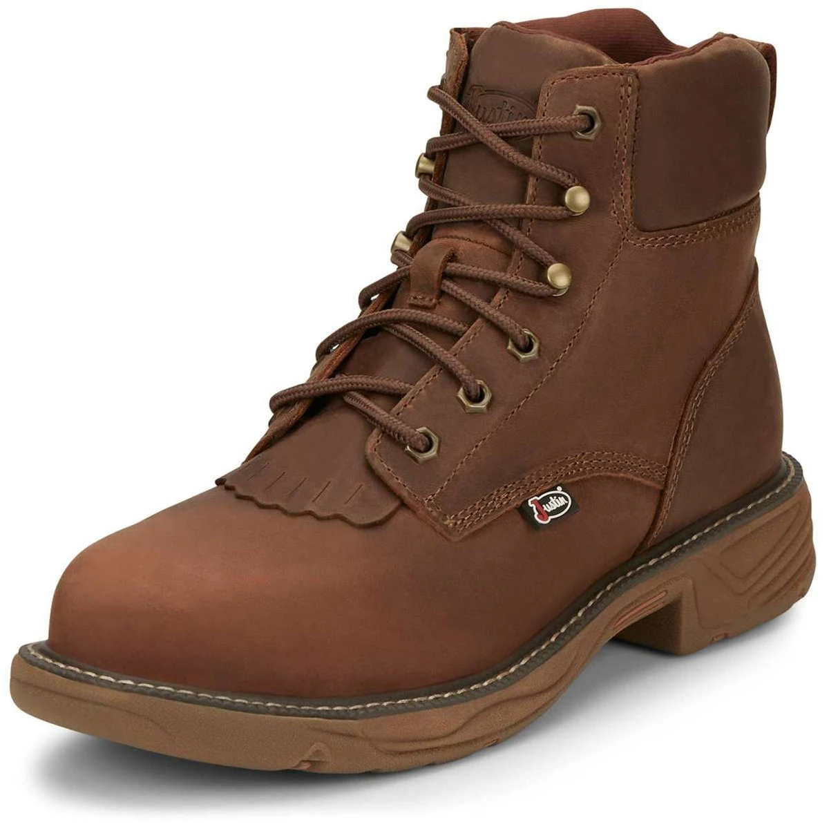Justin Men's Rush 6" Brown Waterproof EH Nano Composite Toe Boots - SE466 10 Justin Men's Rush 6" Brown Waterproof EH Nano Composite Toe Boots - SE466 - Image 8