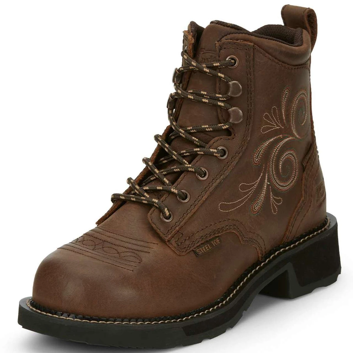 Justin Women's Katerina 6" Waterproof EH Steel Toe Boots 7 Justin Women's Katerina 6" Waterproof EH Steel Toe Boots - Image 5