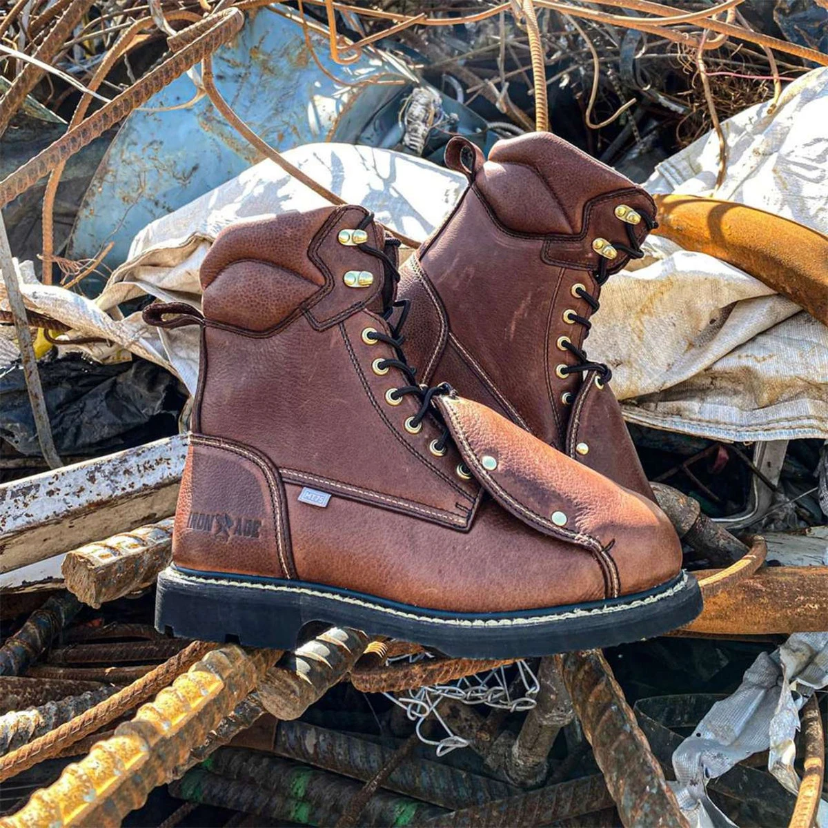 Iron Age Men's Groundbreaker 8" With External Met Guard EH Steel Toe Boots - IA5015 8 Iron Age Men's Groundbreaker 8" With External Met Guard EH Steel Toe Boots - IA5015 - Image 6