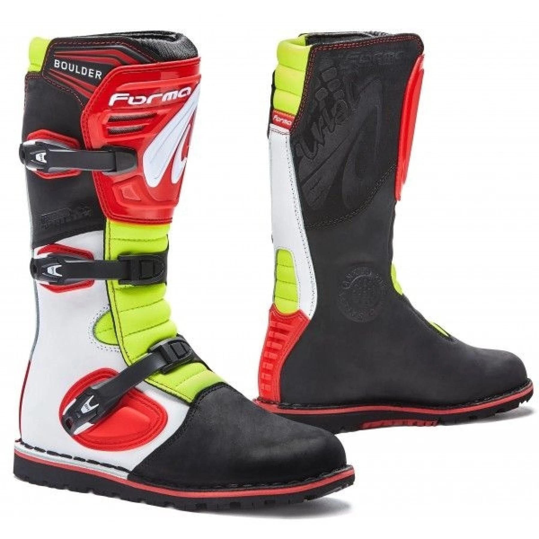 Motorcycle Cross Boots Forma BOULDER Fluo 3 Motorcycle Cross Boots Forma BOULDER Fluo