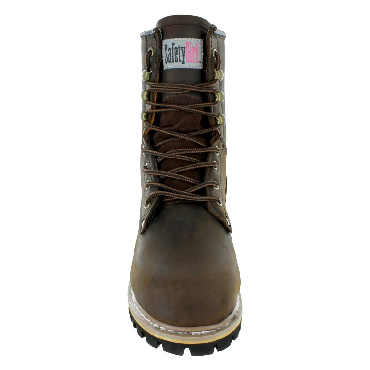 Safety Girl 8" Logger Boots - Dark Brown 7 Safety Girl 8" Logger Boots - Dark Brown - Image 5