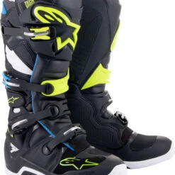Alpinestars Tech 7 Boots - Black/Enamel Blue/Fluo Yellow