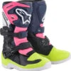 Alpinestars Kids Tech 3S Boots - Black/Blue/Pink -Matisse Footwear shop image 37697.1702761616.386.513