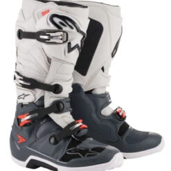 Alpinestars Tech 7 Boots - Dark Grey/Light Grey/Red