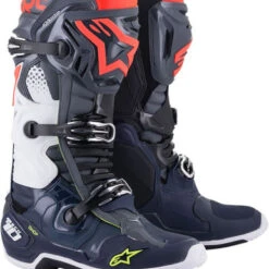 Alpinestars Tech 10 Boots With DHCP - GR/BL/RED