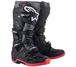 Alpinestars Tech 7 Boots - Black/Cool Grey/Red