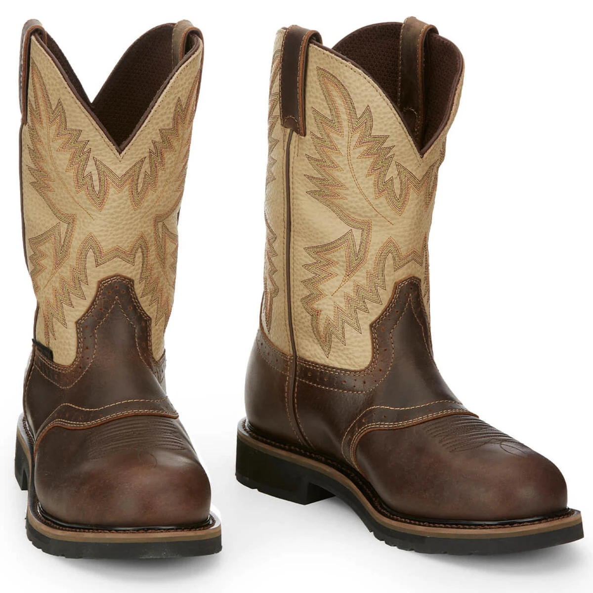 Justin Men's Superintendent 11" Brown EH Steel Toe Boots - SE4661 4 Justin Men's Superintendent 11" Brown EH Steel Toe Boots - SE4661 - Image 2