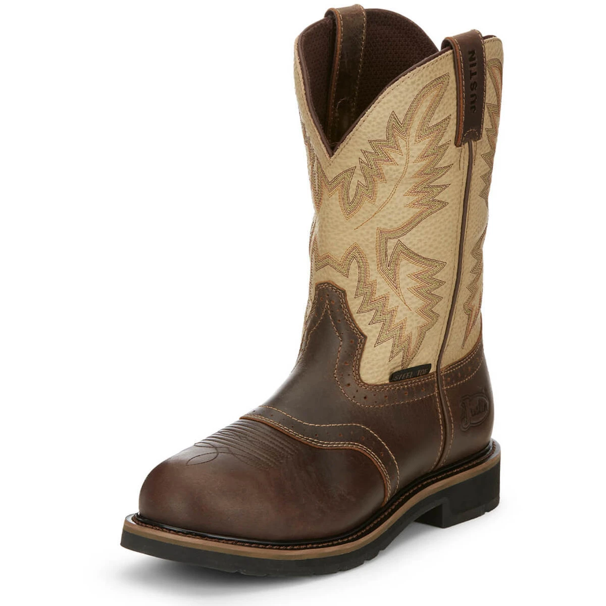 Justin Men's Superintendent 11" Brown EH Steel Toe Boots - SE4661 10 Justin Men's Superintendent 11" Brown EH Steel Toe Boots - SE4661 - Image 8