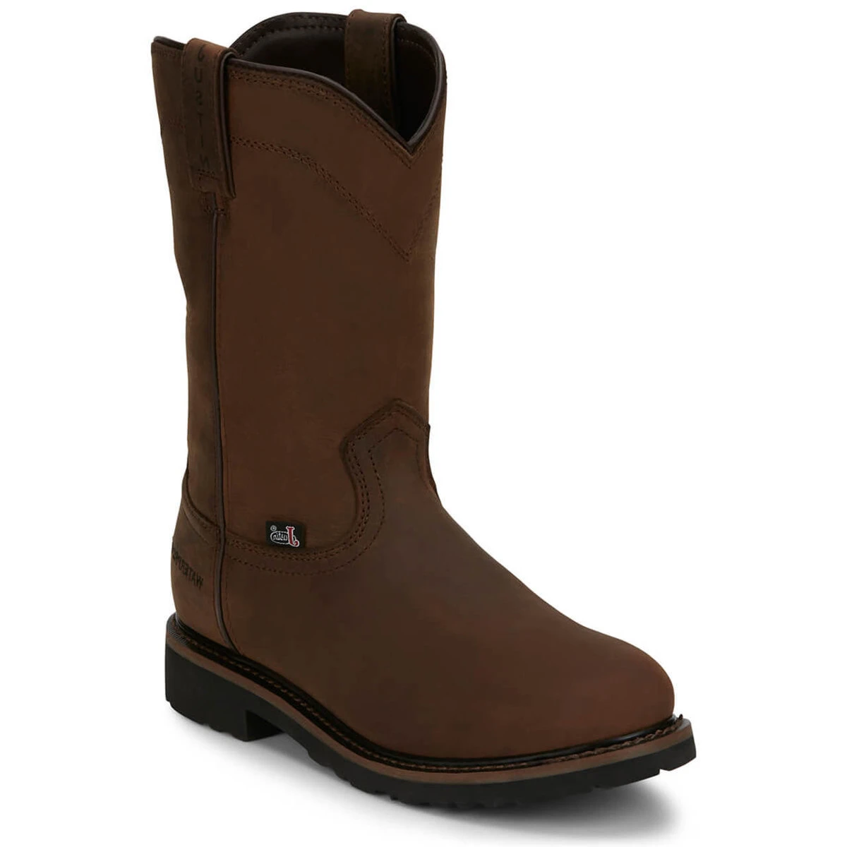 Justin Men's Drywall 10" Brown Waterproof EH Soft Toe Boots - SE4960 3 Justin Men's Drywall 10" Brown Waterproof EH Soft Toe Boots - SE4960