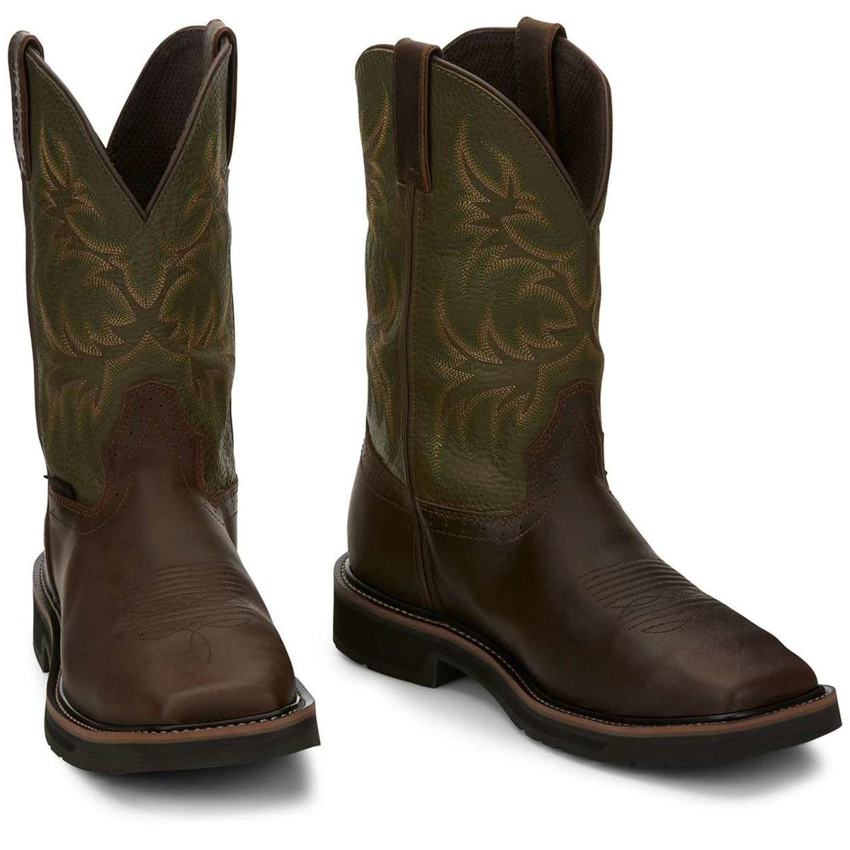 Justin Men's Keavan 11" Brown Met-Guard Waterproof EH Steel Toe Boots - SE4570 4 Justin Men's Keavan 11" Brown Met-Guard Waterproof EH Steel Toe Boots - SE4570 - Image 2