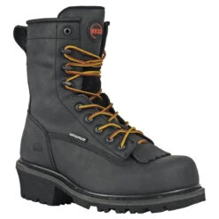 Hoss Men's Cross Cut 8" Logger Composite Toe Boots - 80114