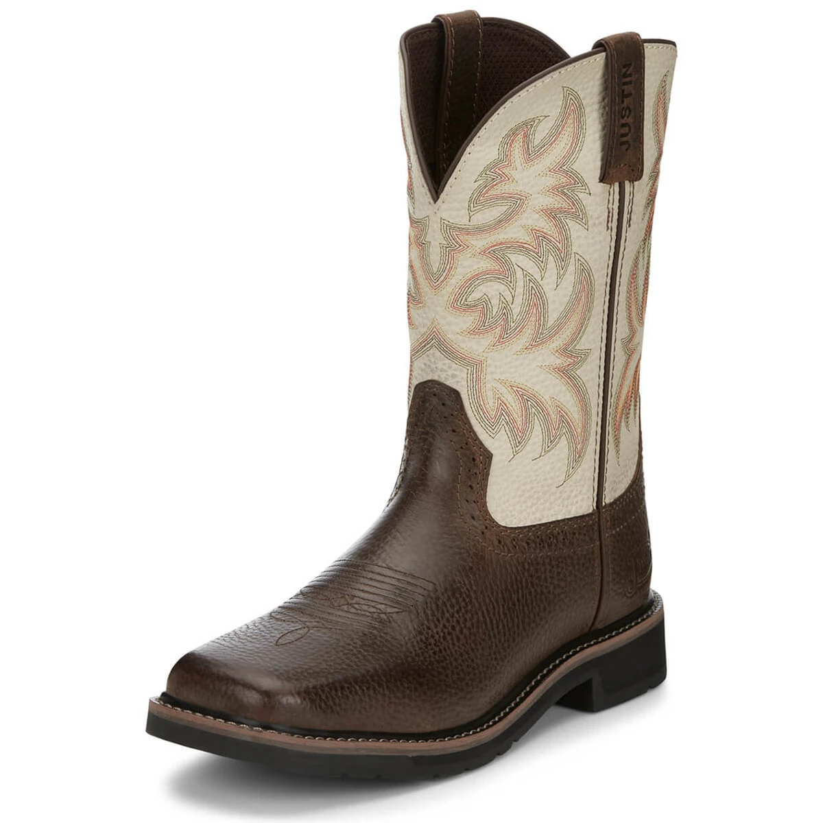 Justin Men's Driller 11" Brown EH Soft Toe Boots - SE4683 10 Justin Men's Driller 11" Brown EH Soft Toe Boots - SE4683 - Image 8