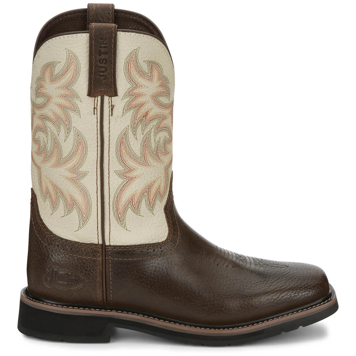 Justin Men's Driller 11" Brown EH Soft Toe Boots - SE4683 5 Justin Men's Driller 11" Brown EH Soft Toe Boots - SE4683 - Image 3