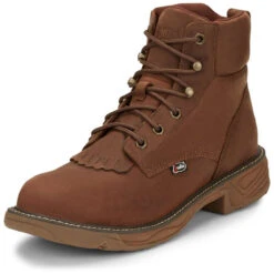 Justin Men's Rush 6" Brown Waterproof EH Soft Toe Boots - SE465 -Matisse Footwear shop sy2biwhzfv8wd58nl9ja 86864.1699598167