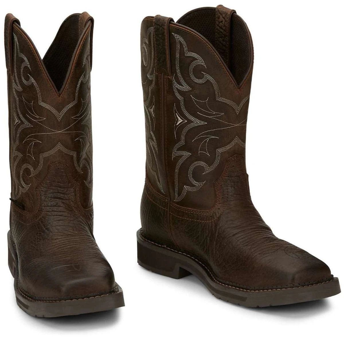 Justin Men's Amarillo 11" Brown EH Steel Toe Boots - SE4313 4 Justin Men's Amarillo 11" Brown EH Steel Toe Boots - SE4313 - Image 2