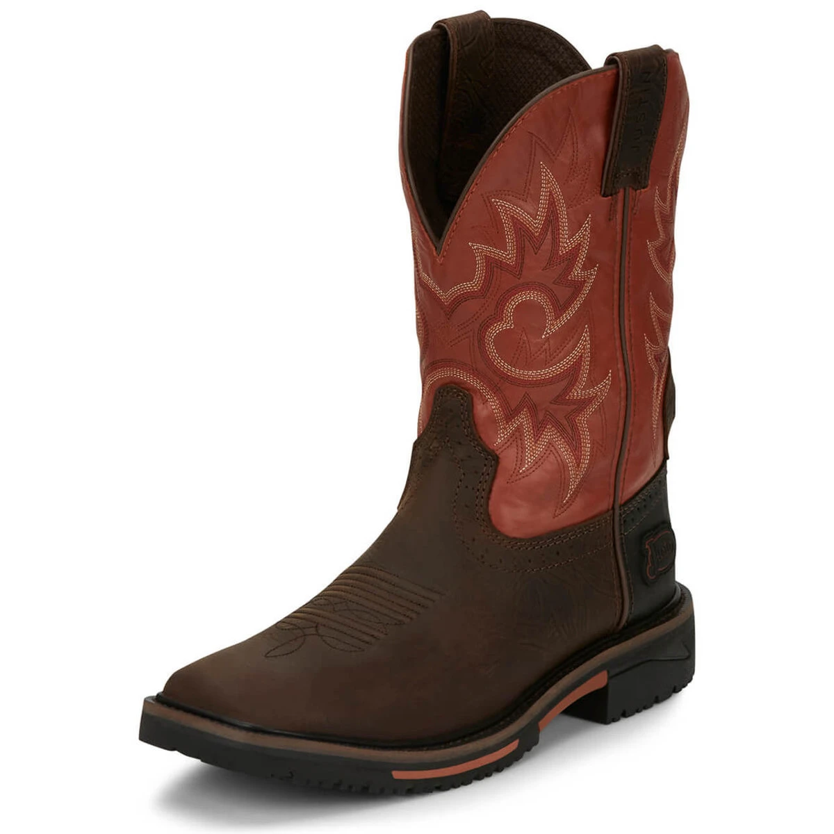 Justin Men's Joist 11" Brown Waterproof EH Soft Toe Boots - SE4944 10 Justin Men's Joist 11" Brown Waterproof EH Soft Toe Boots - SE4944 - Image 8