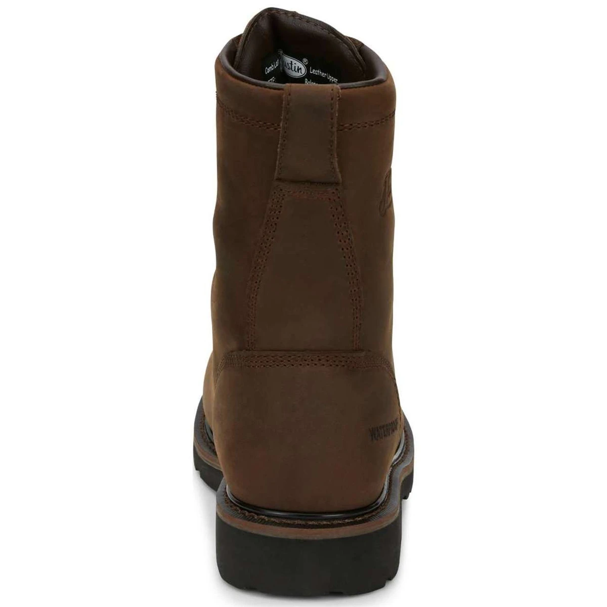 Justin Men's Drywall 8" Brown Waterproof EH Steel Toe Boots - SE961 7 Justin Men's Drywall 8" Brown Waterproof EH Steel Toe Boots - SE961 - Image 5