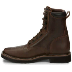 Justin Men's Pulley 8" Brown EH Steel Toe Boots - SE682 -Matisse Footwear shop ympzu8nq1idwmk0oulqi 85545.1699597962