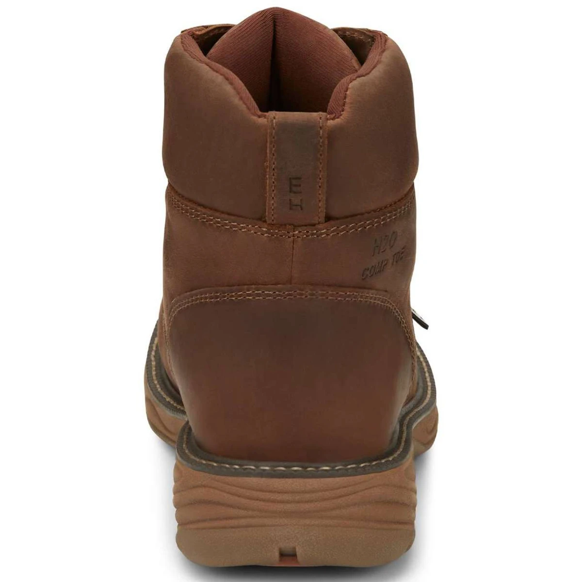 Justin Men's Rush 6" Brown Waterproof EH Nano Composite Toe Boots - SE466 7 Justin Men's Rush 6" Brown Waterproof EH Nano Composite Toe Boots - SE466 - Image 5